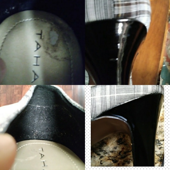 ❎SOLD❎ Tahari Laurie Cap toe Plaid Heels Pumps 10M - Picture 7 of 8